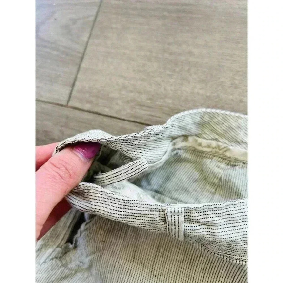The North Face Women's Shorts Size 2 Linen Blend Striped Pockets Lightweight I1 - Picture 4 of 8